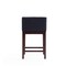 Manhattan Comfort Kingsley Counter Stool in Black and Dark Walnut, PK2 2-CS005-BK - alternate 3